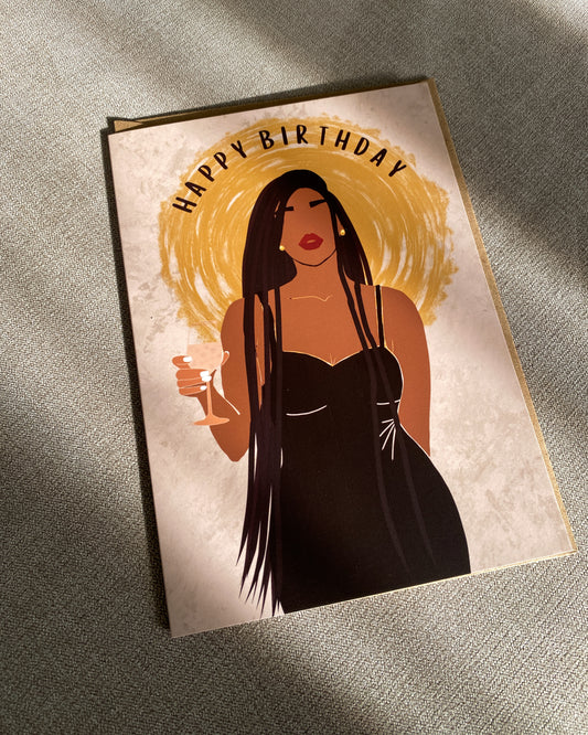 Tami’s Birthday Braids - Black Woman Birthday Card