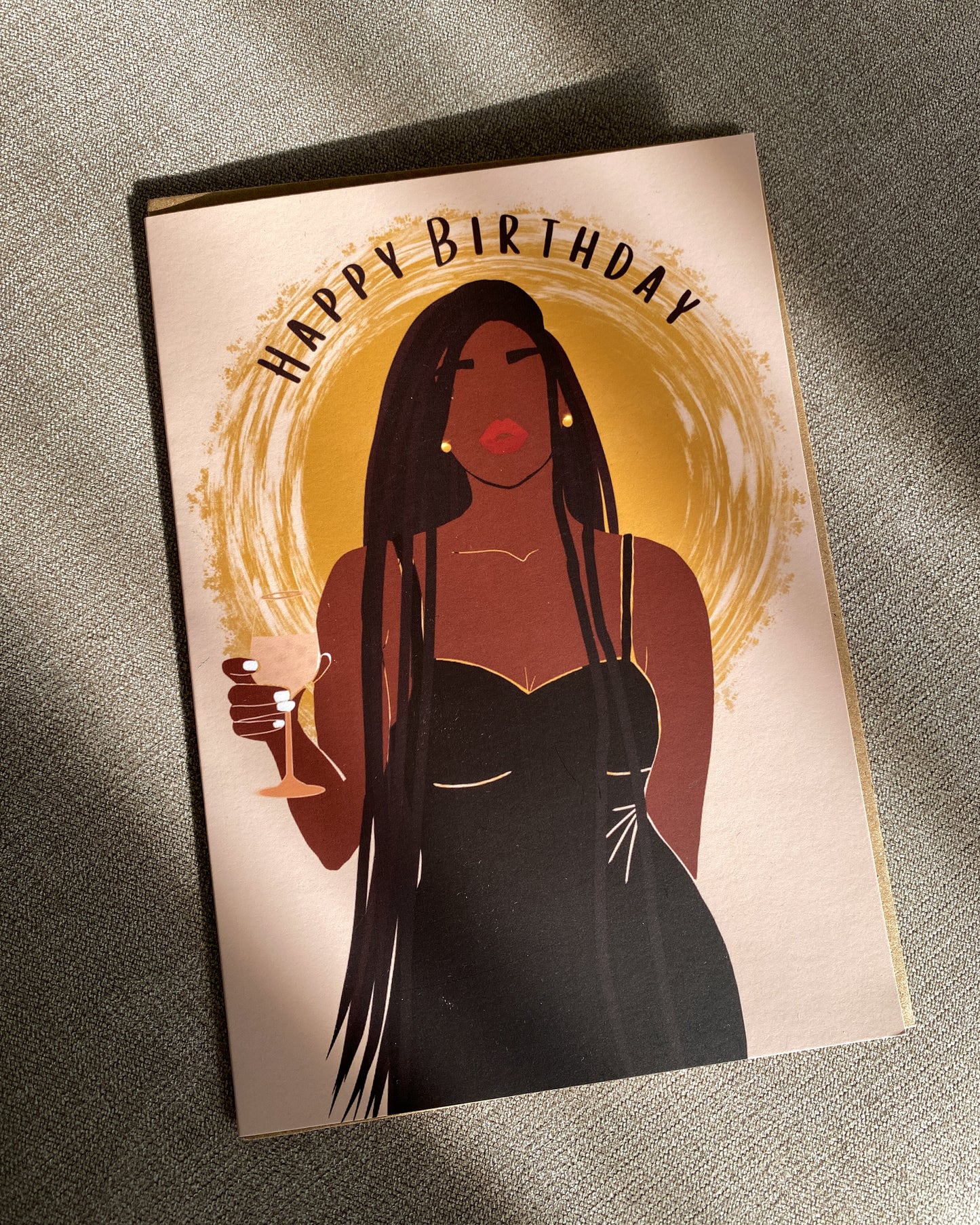 Grace's Birthday Braids - Black Woman Birthday Card