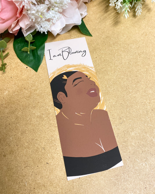 I Am Blooming Black Woman Bookmark