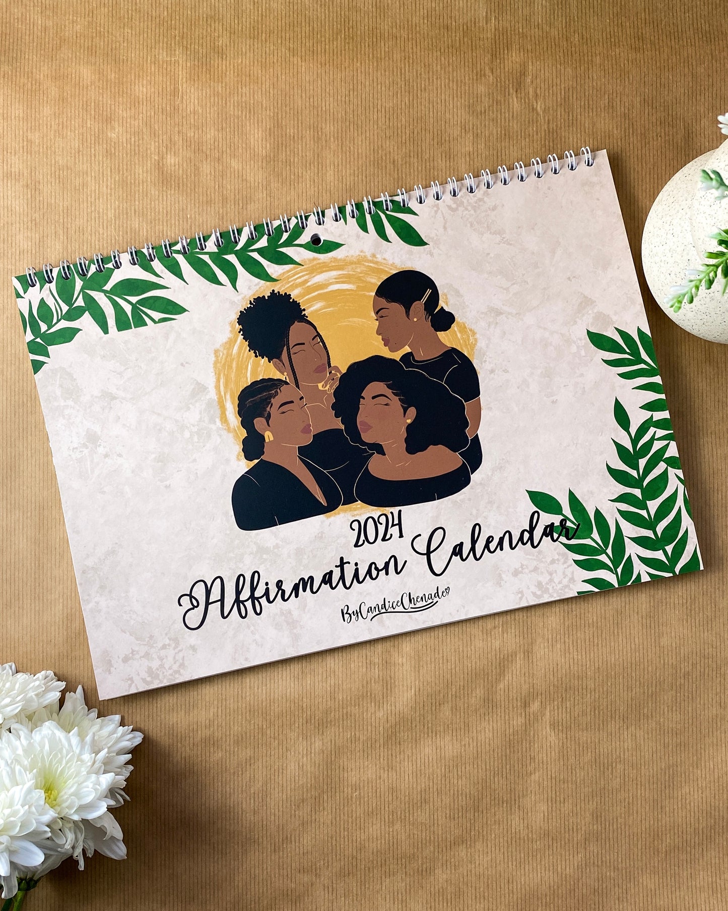 2024 “I Am” Affirmation Wall Art Calendar
