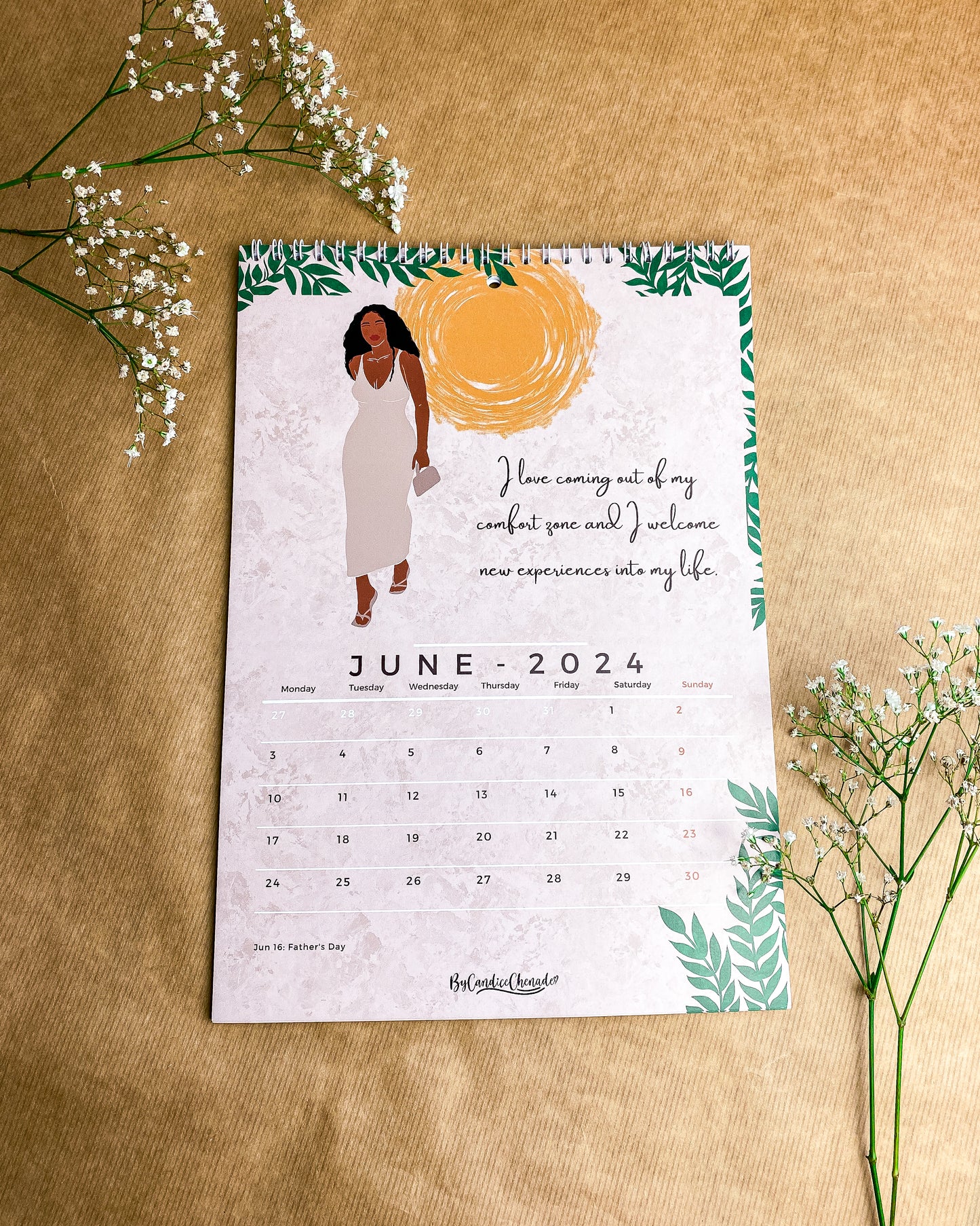2024 Affirmations Wall Art Calendar