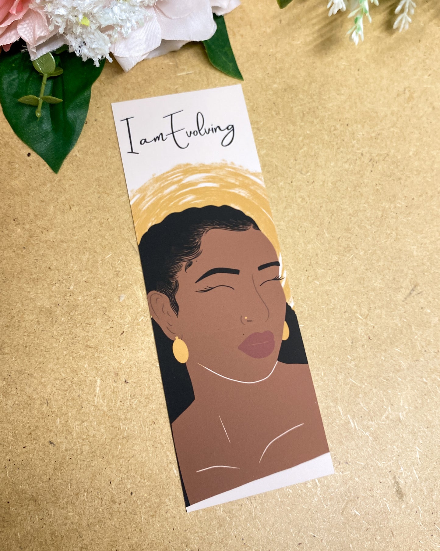 I Am Evolving Black Woman Bookmark
