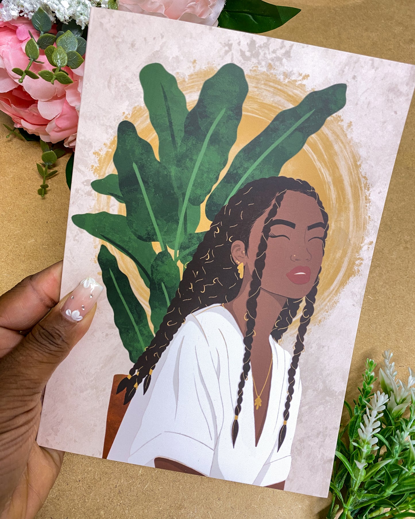 Letoilè - Blank Woman Greeting Card