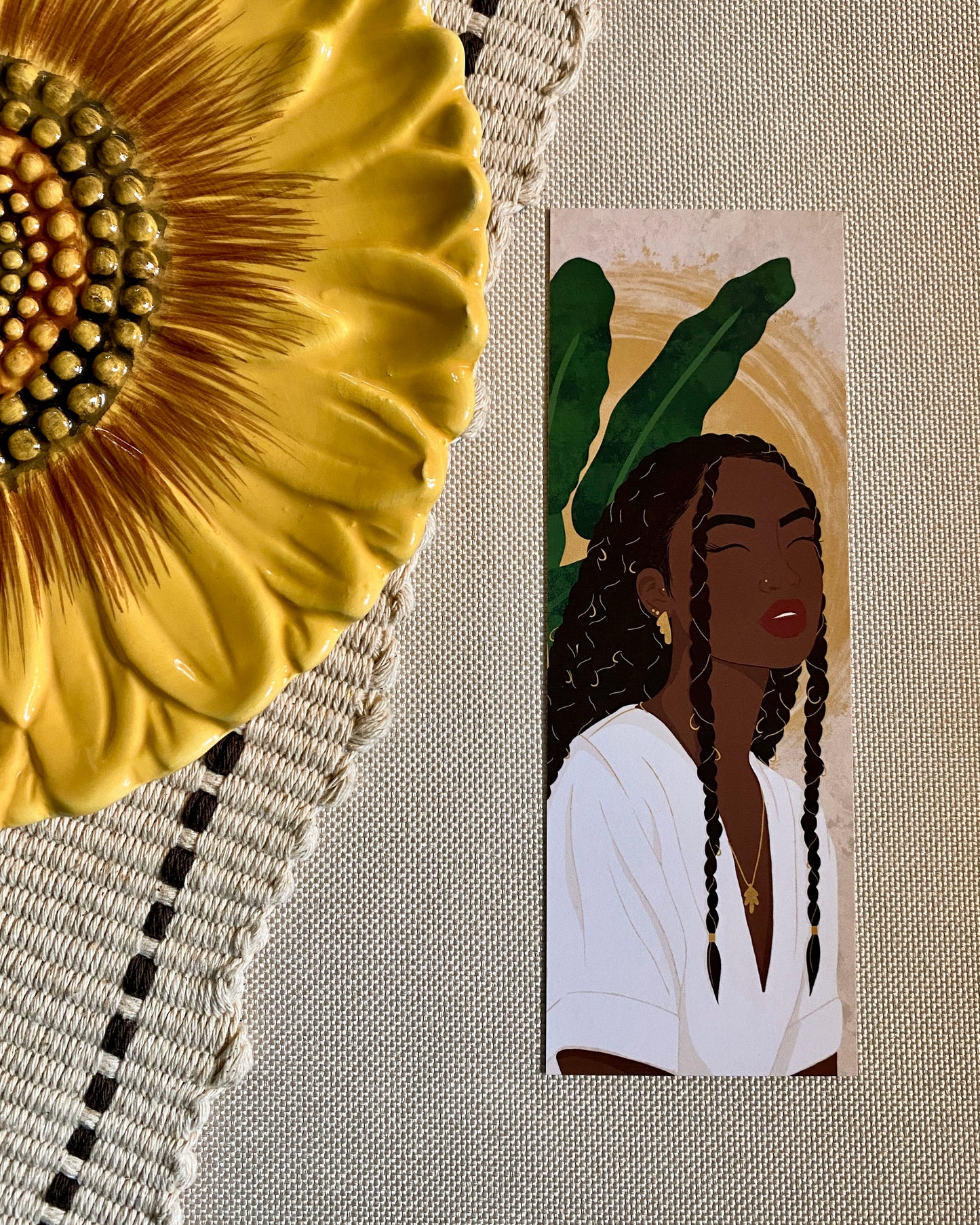3 Pack Its A Vibe Black Woman Bookmark Set. Brown