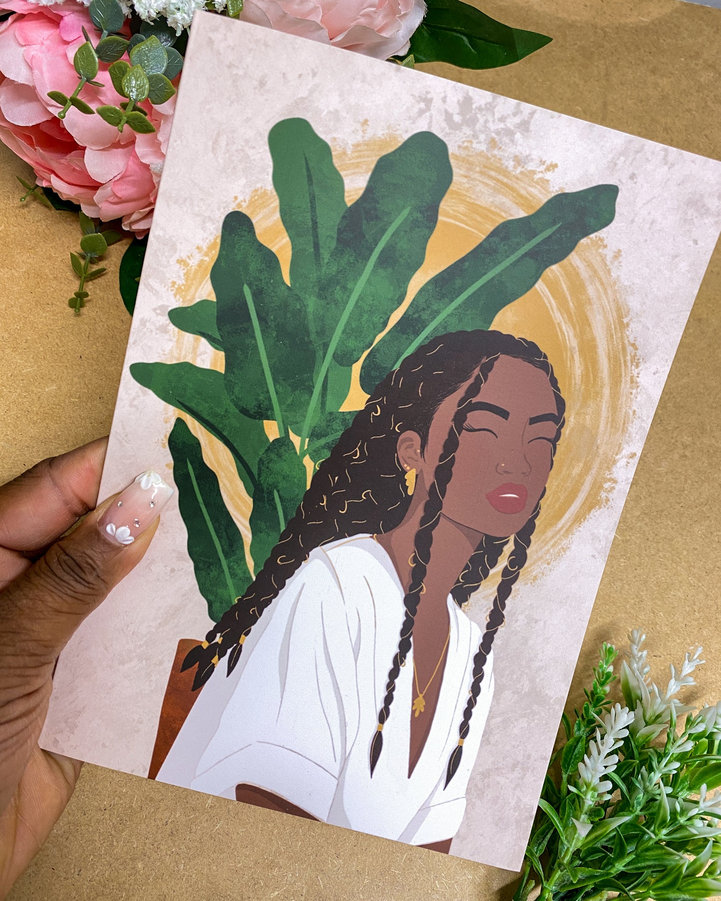 Letoilè - Blank Woman Greeting Card