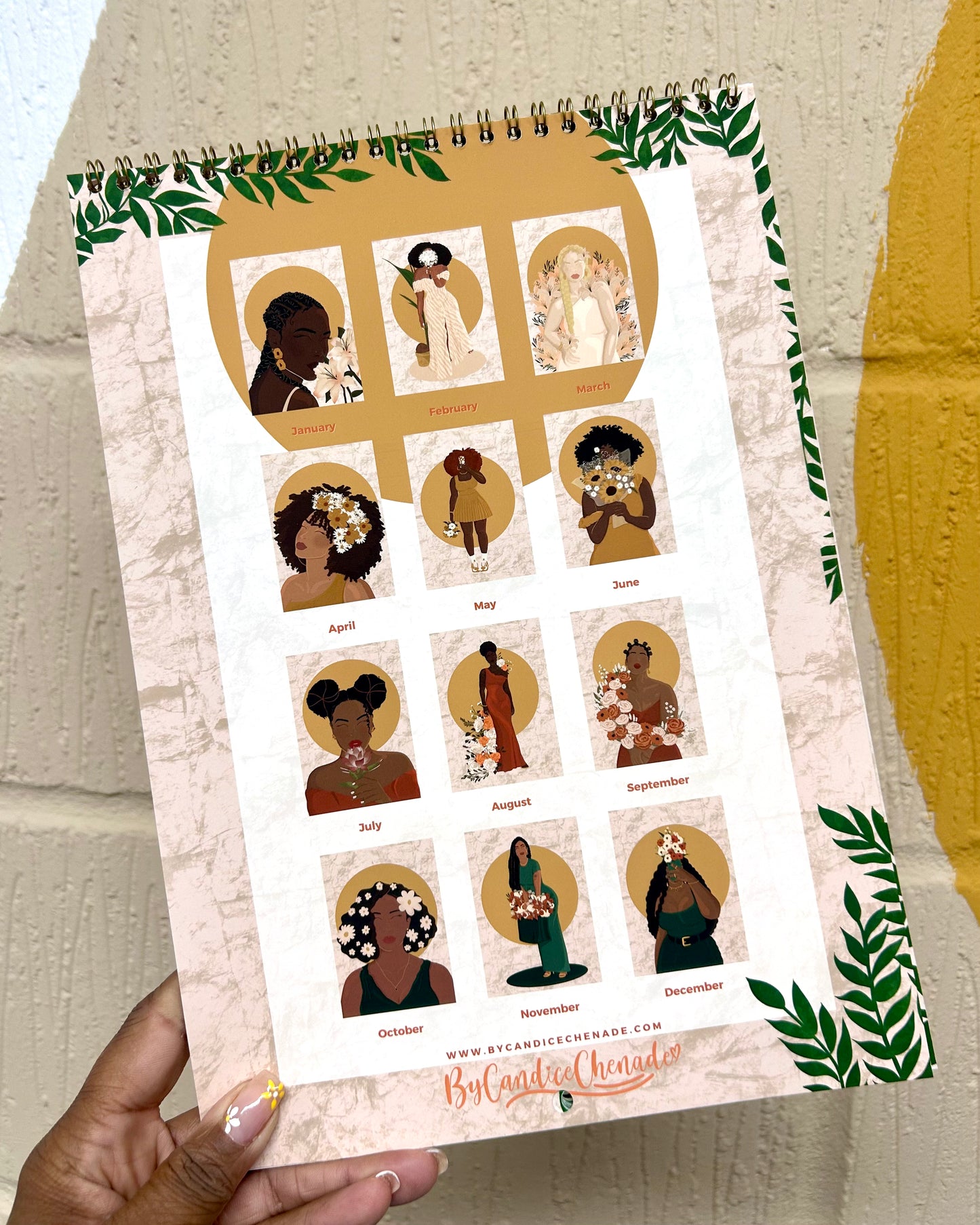 2026 Double Page Art Affirmations Wall Calendar