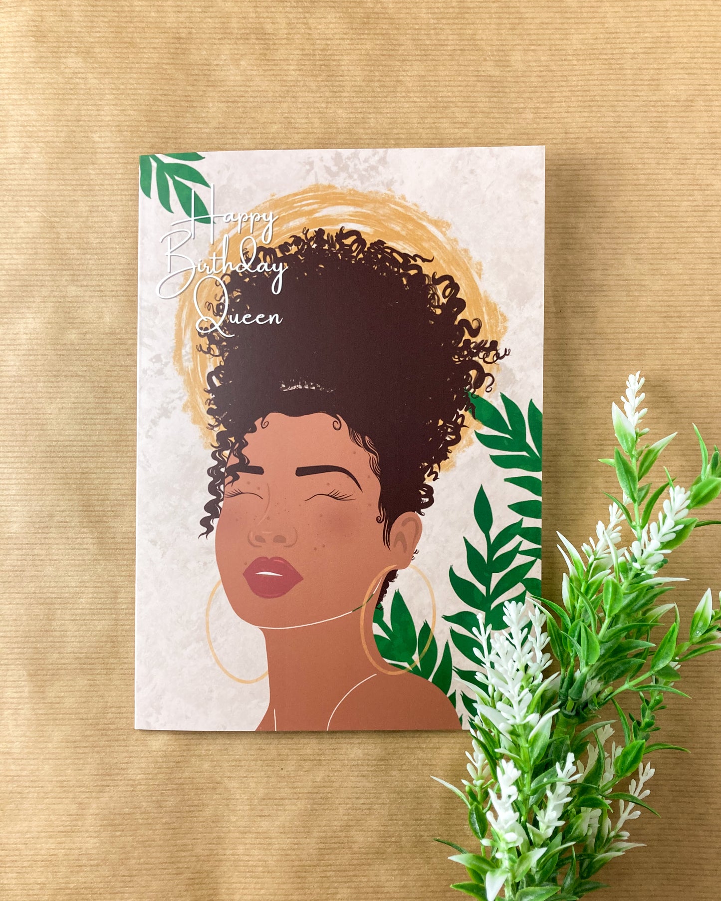 Shay's Curly Puff Happy Birthday Girl Card