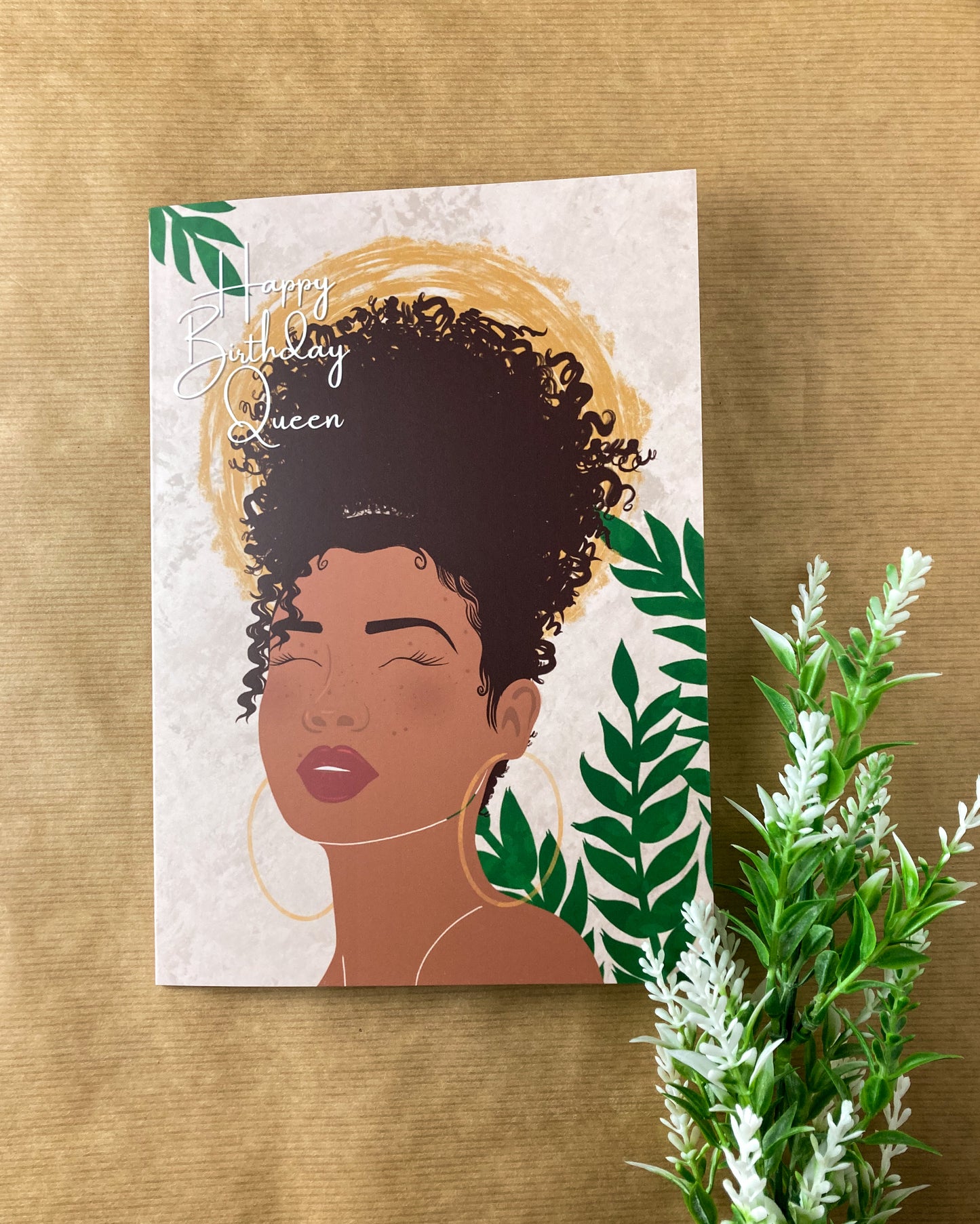 Shay's Curly Puff Happy Birthday Girl Card