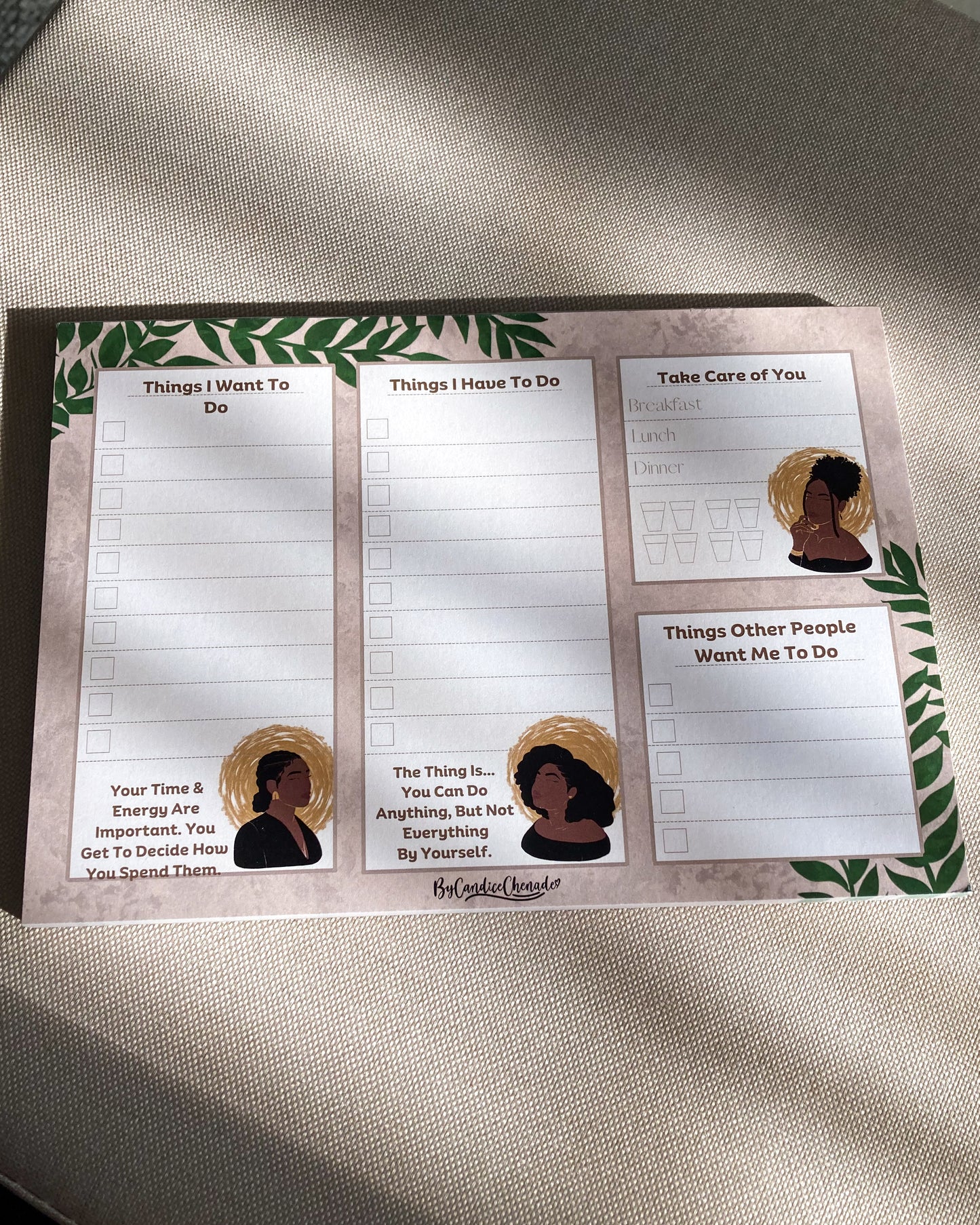 I Am Woman - Daily To Do List Notepad Planner