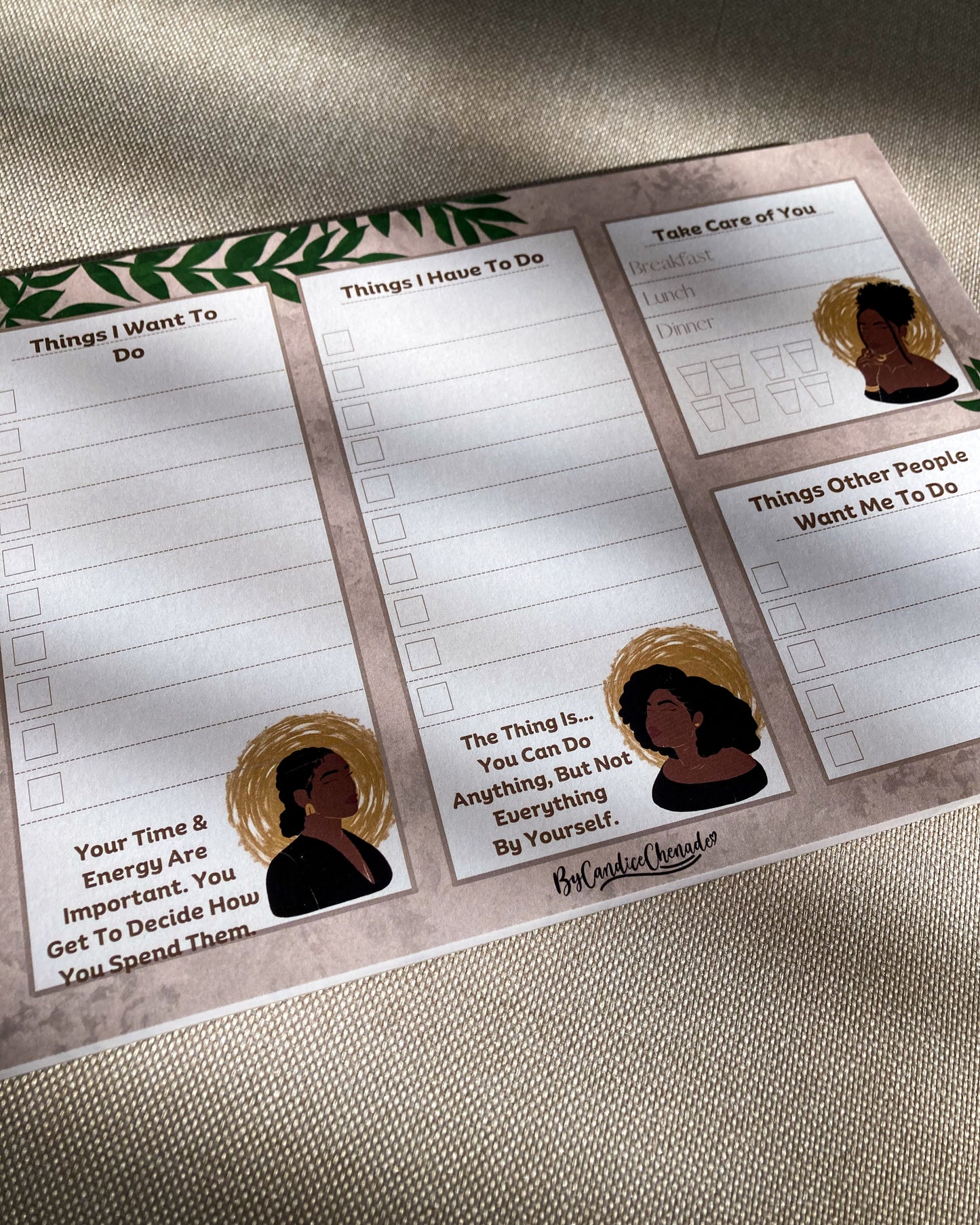 I Am Woman - Daily To Do List Notepad Planner
