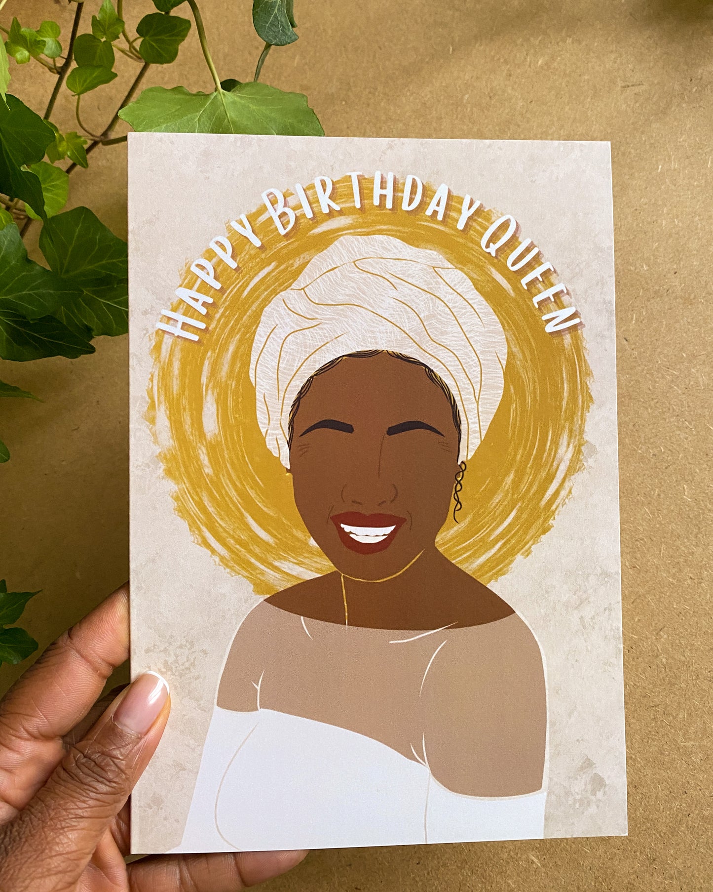 Happy Birthday Queen Card - Woman Birthday Card Mum Lola