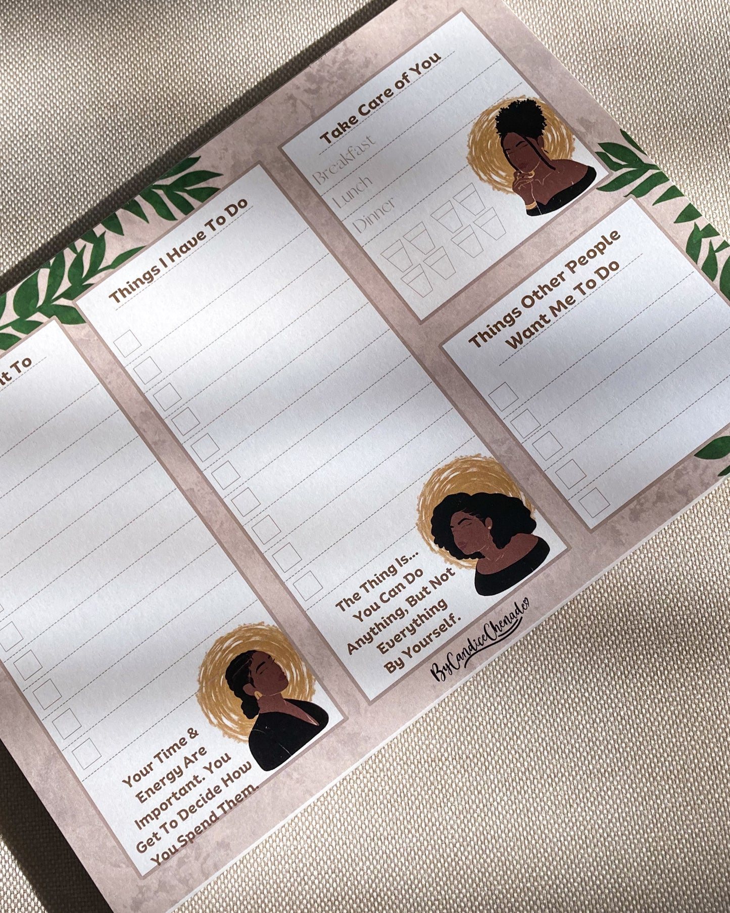 I Am Woman - Daily To Do List Notepad Planner