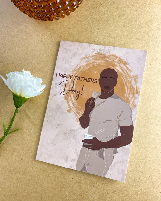 Yemi’s Bald Man Happy Fathers Day Card.