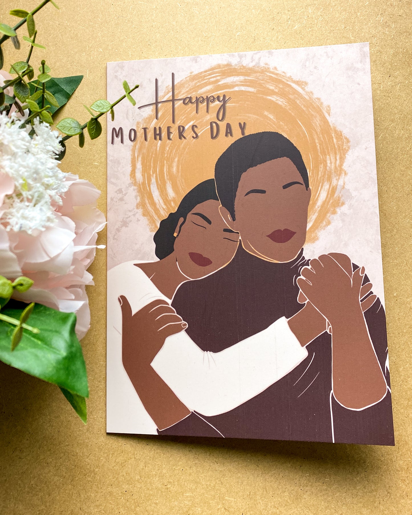 Black Mother & Daughter - Mother’s Day Card - Black Queen - Mom Mama