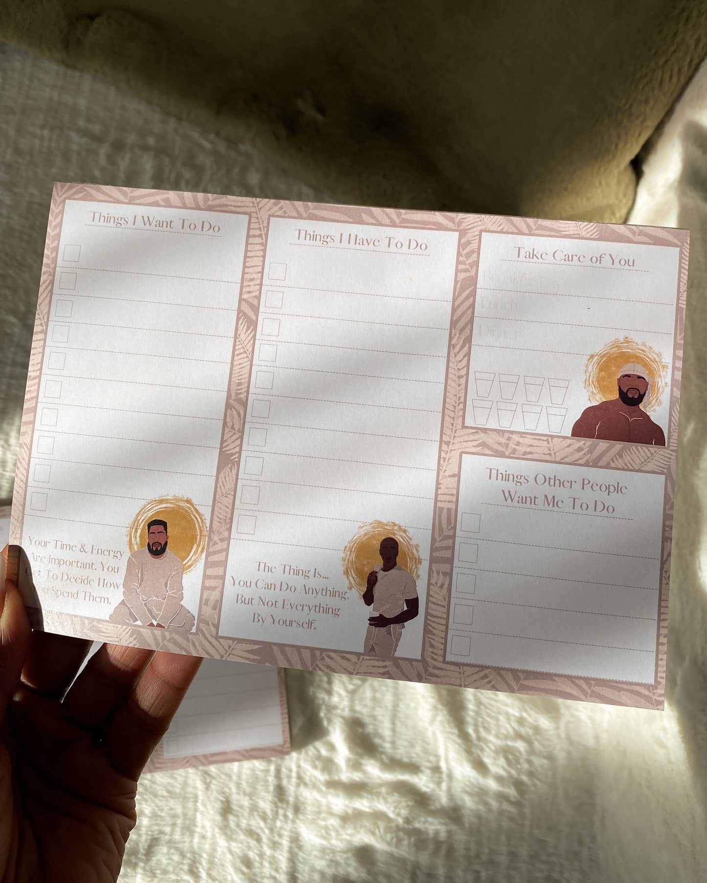 Black Man Daily To Do List - Planner