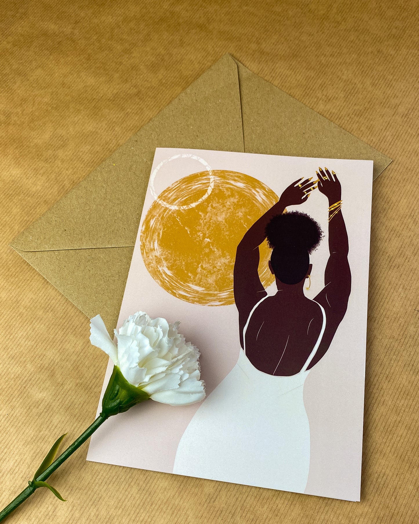Ebony's Joy - Black Woman Birthday Card