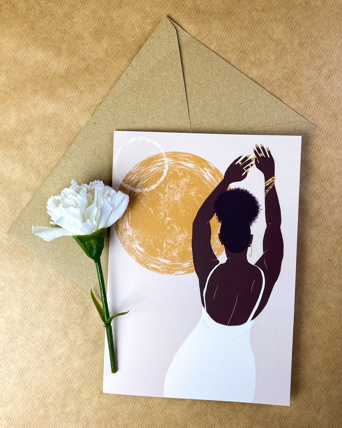 Ebony's Joy - Black Woman Birthday Card