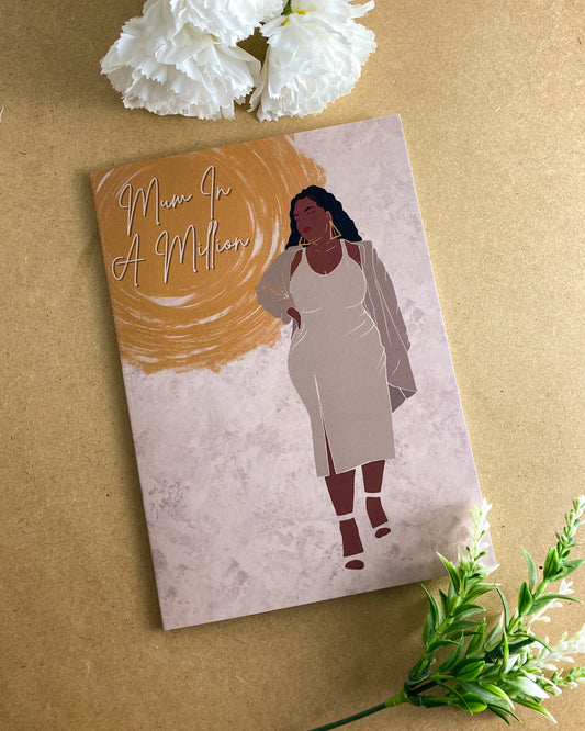 Dion’s Happy Mothers Day Card - Black Queen. Mum in a million.