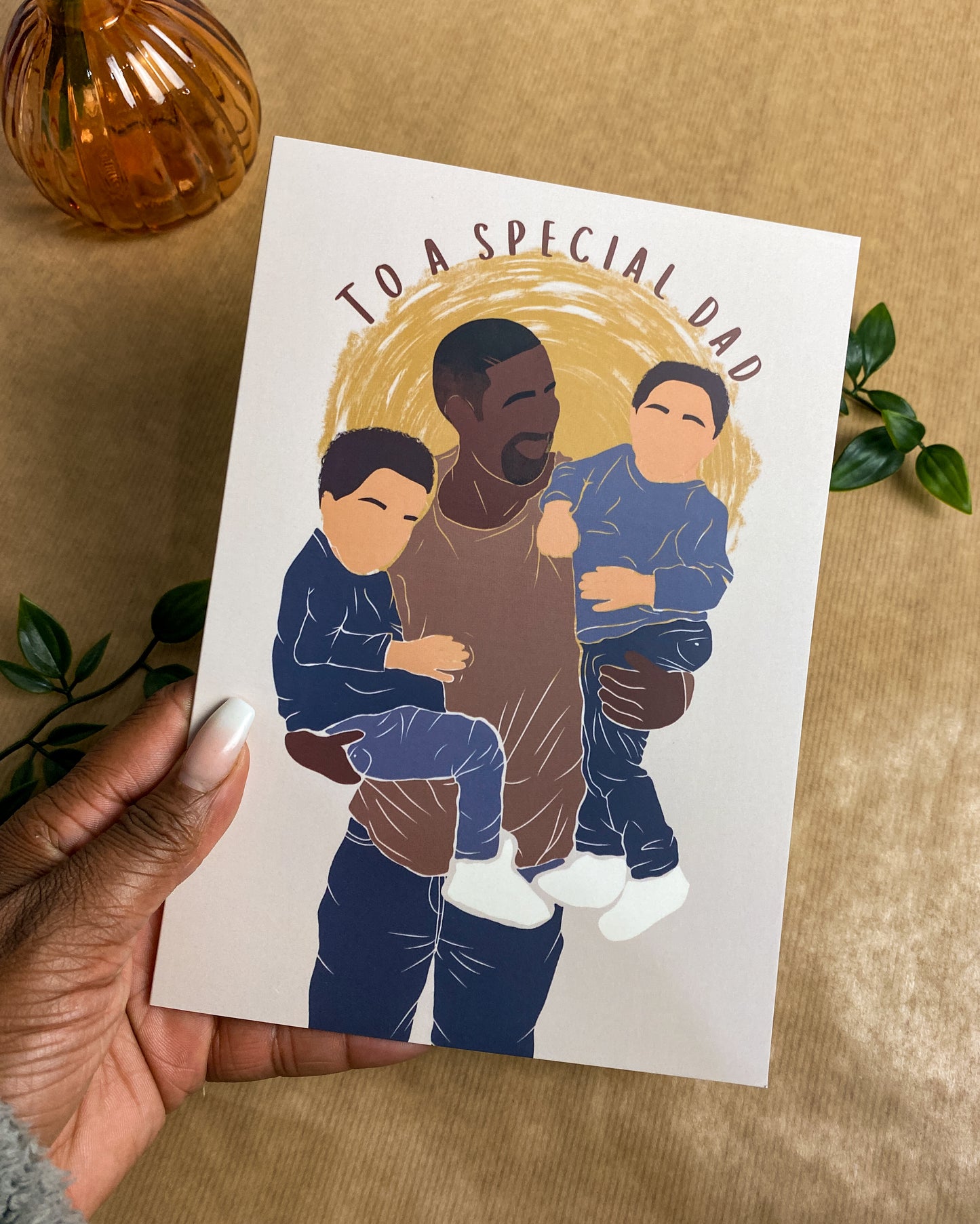Boy Twin Dad Fathers Day - Special Dad Two Mixed Race Children