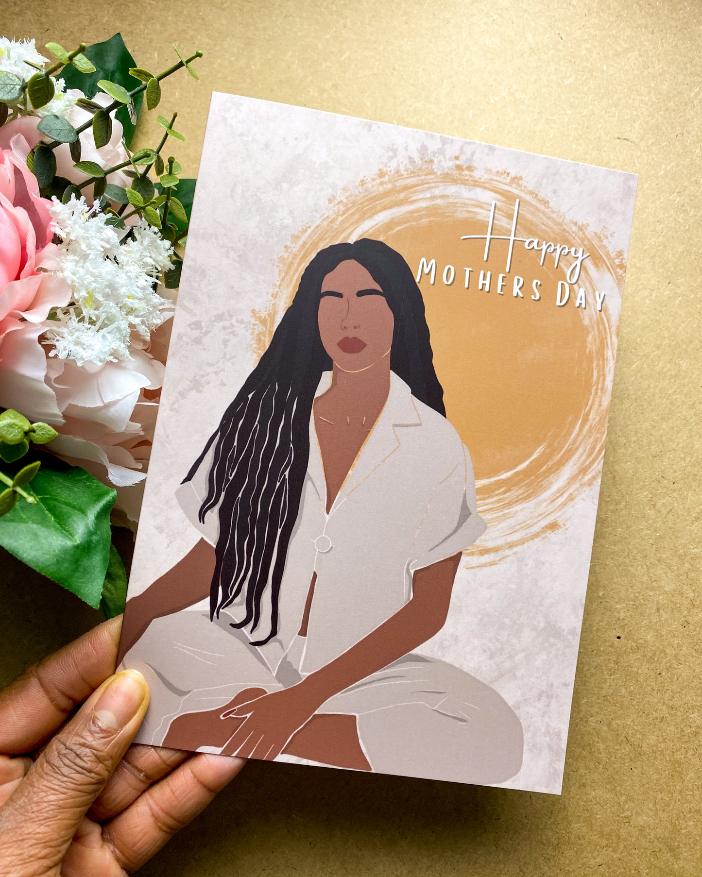 Imani’s Happy Mothers Day Card - Black Queen - Mum