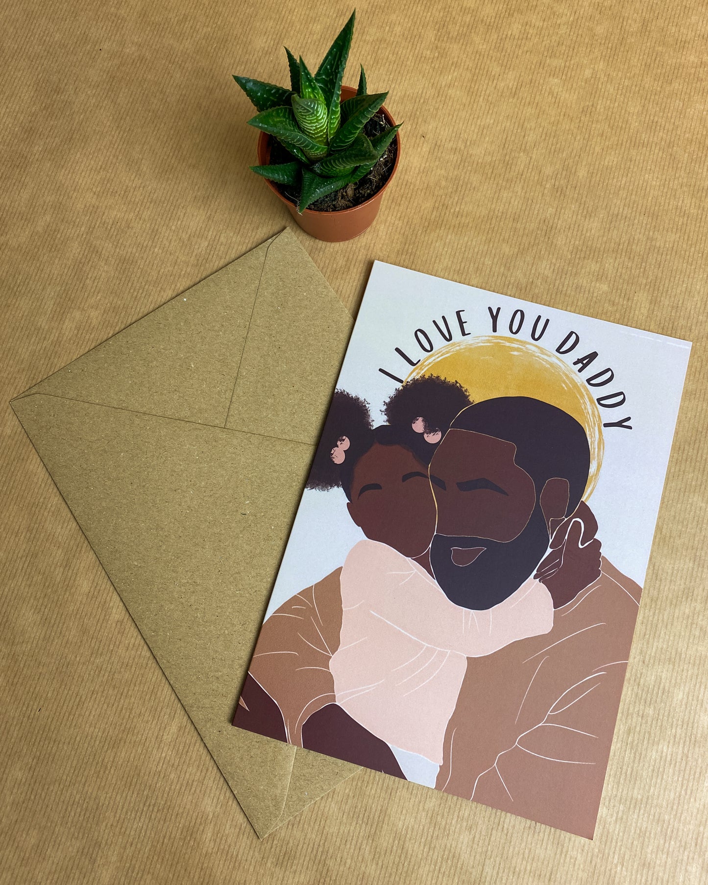I Love You Daddy - Fathers Day - Special Dad - Birthday Black Man Greeting Card