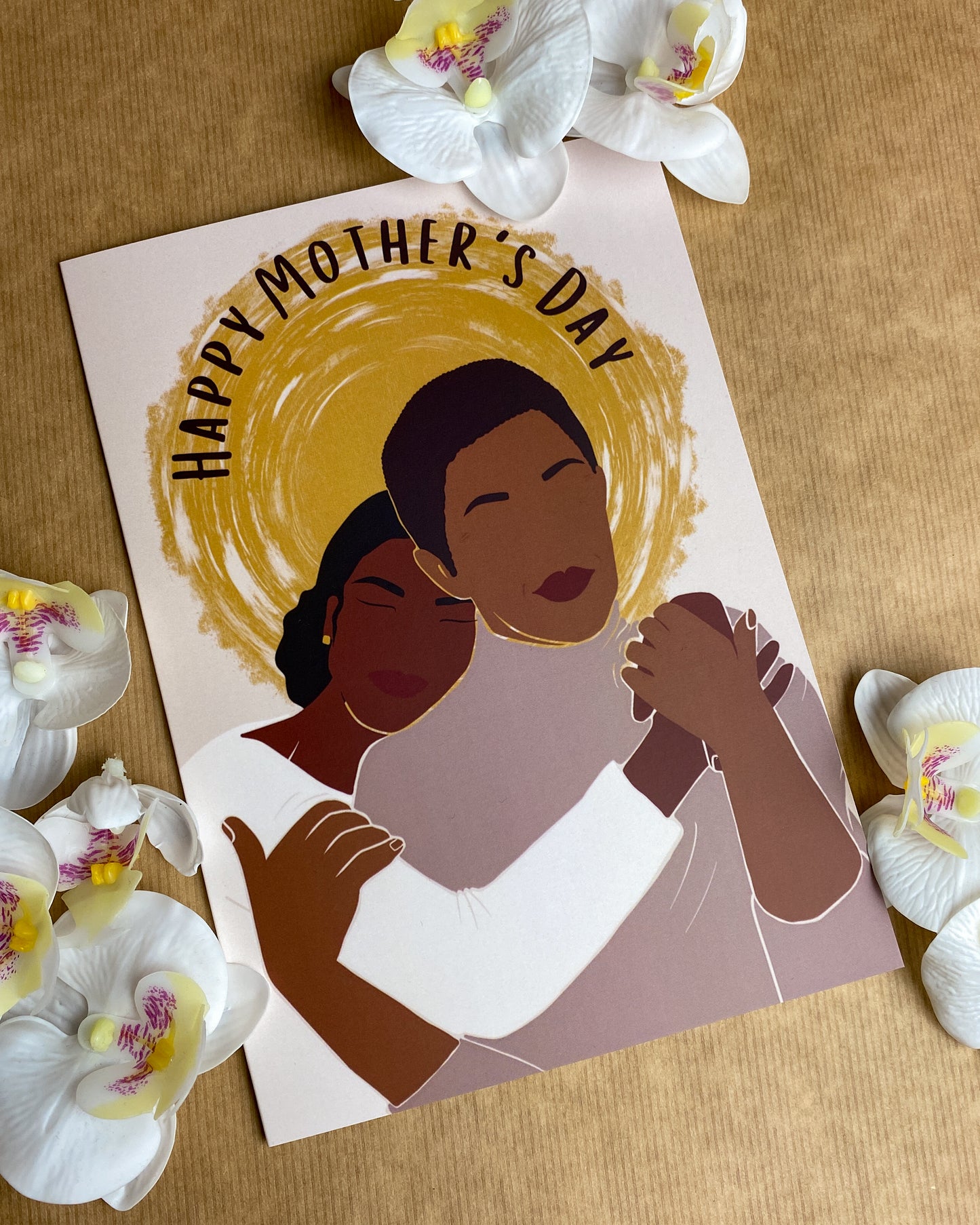 I Love You Mum Black Mother & Daughter - Mother’s Day Card - Black Queen - Mom Mama Alexis