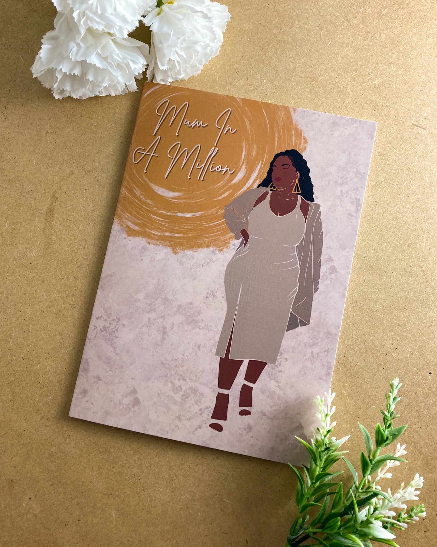 Dion’s Happy Mothers Day Card - Black Queen. Mum in a million.