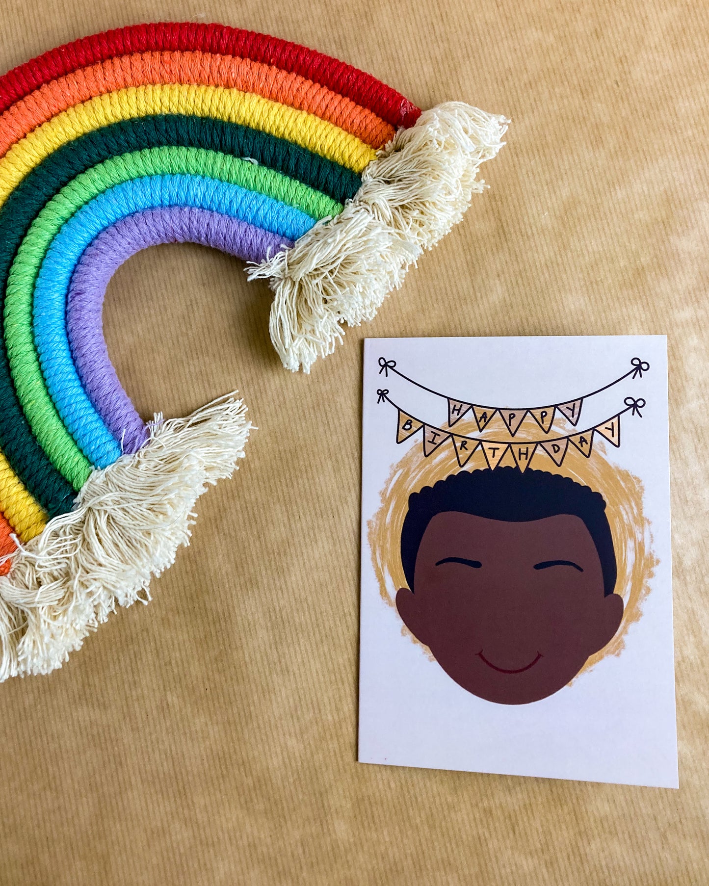 Kids Mini Birthday Card - Boy With Fade Jah Jah