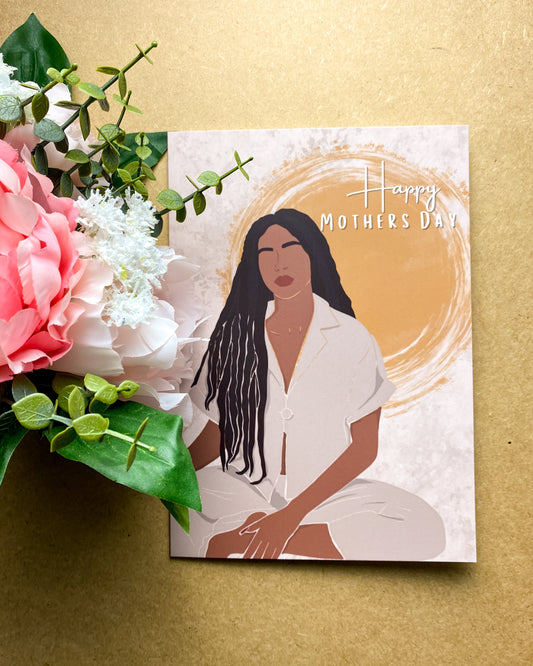 Imani’s Happy Mothers Day Card - Black Queen - Mum