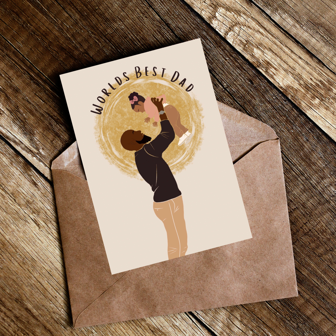 Girl Dad - Bald Father’s Day Card - Special Dad