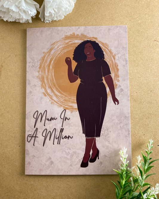 Joanna’s Happy Mothers Day Card - Black Queen - Mom Mama Laila