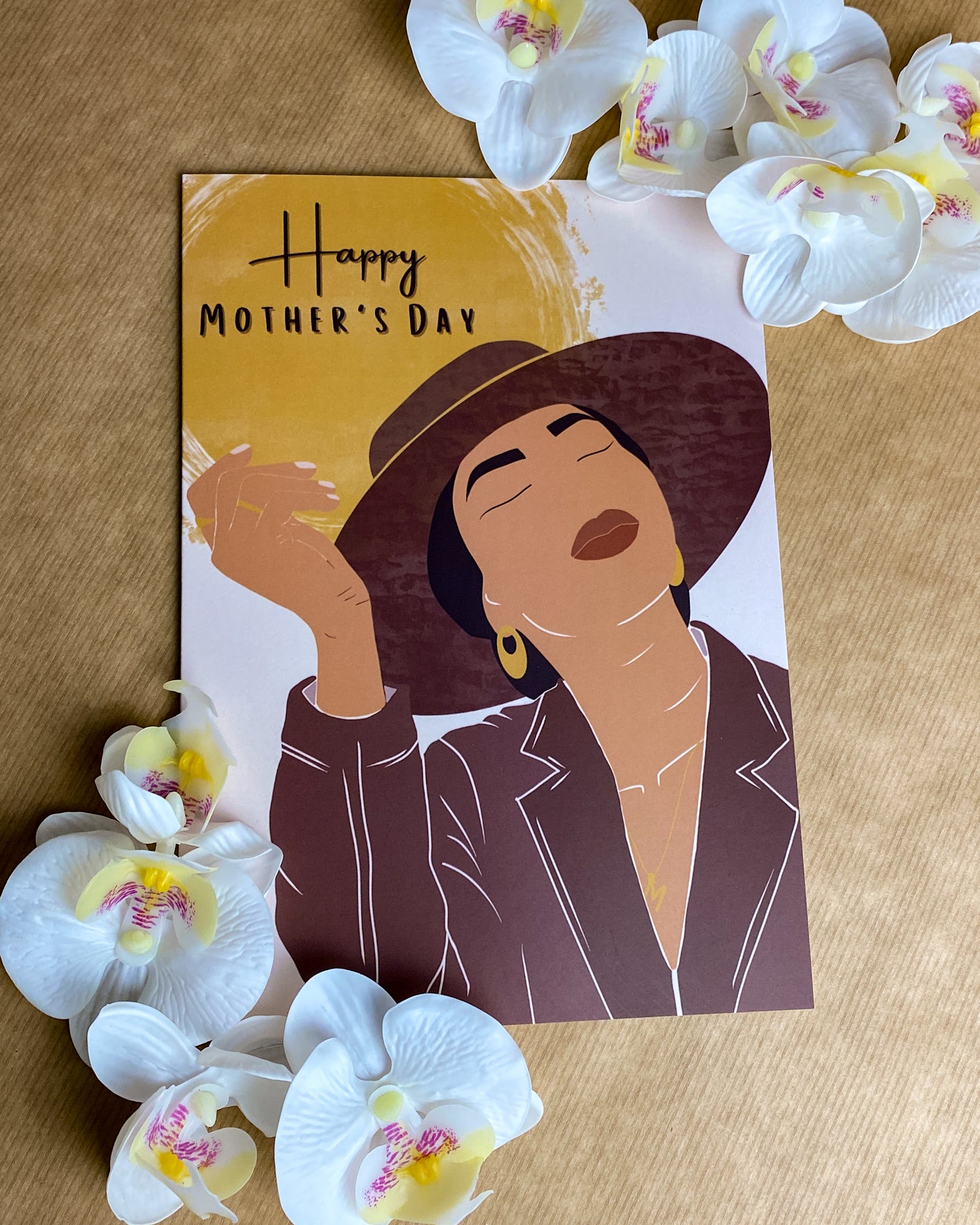 Mixed Race / Black Mum - Mother’s Day Card - Black Queen - Mom Mama Laila