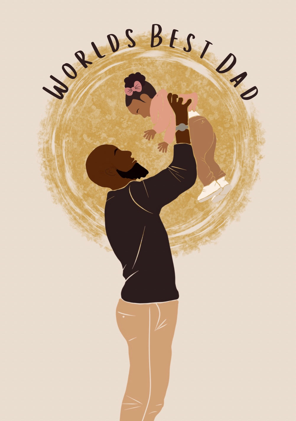 Girl Dad - Bald Father’s Day Card - Special Dad