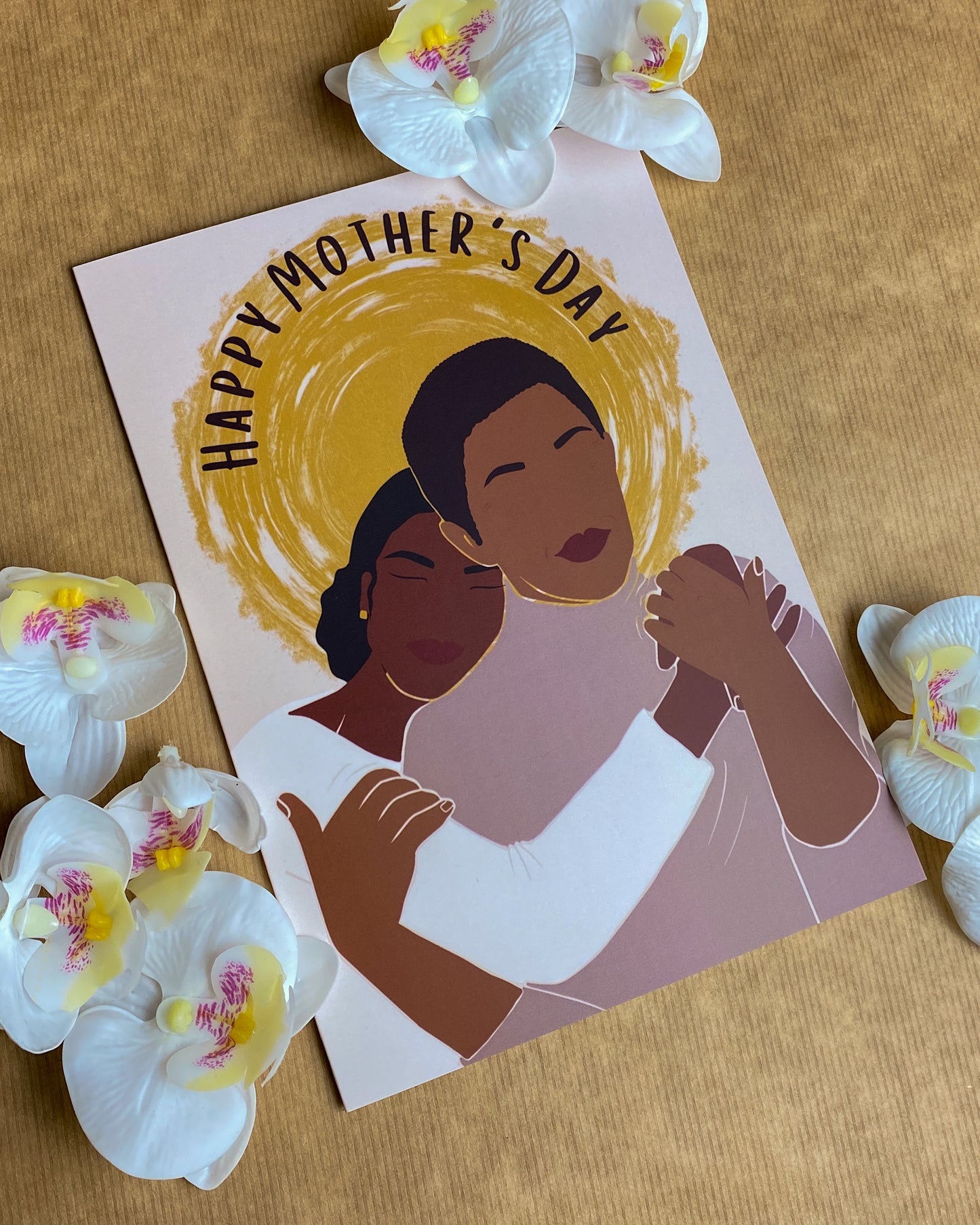 I Love You Mum Black Mother & Daughter - Mother’s Day Card - Black Queen - Mom Mama Alexis