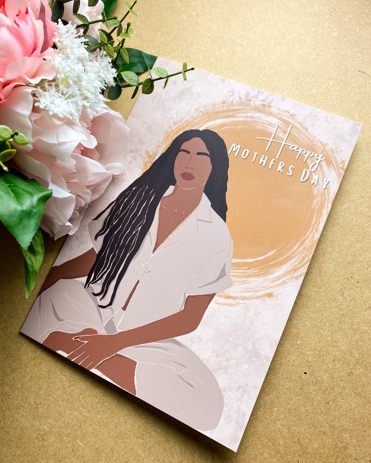 Imani’s Happy Mothers Day Card - Black Queen - Mum