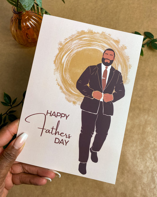 Happy Fathers Day Suited & Booted Card.