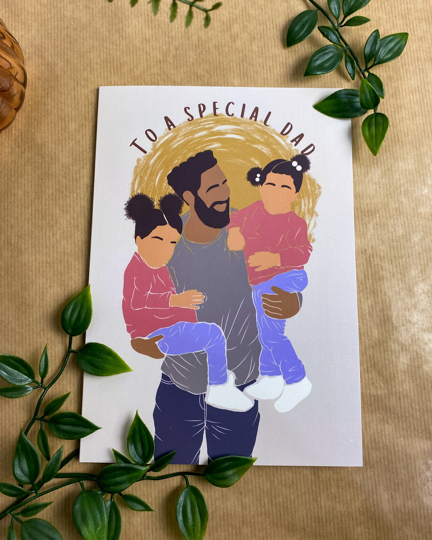 Girl Twin Dad Fathers Day - Special Dad Two Mixed Race Children
