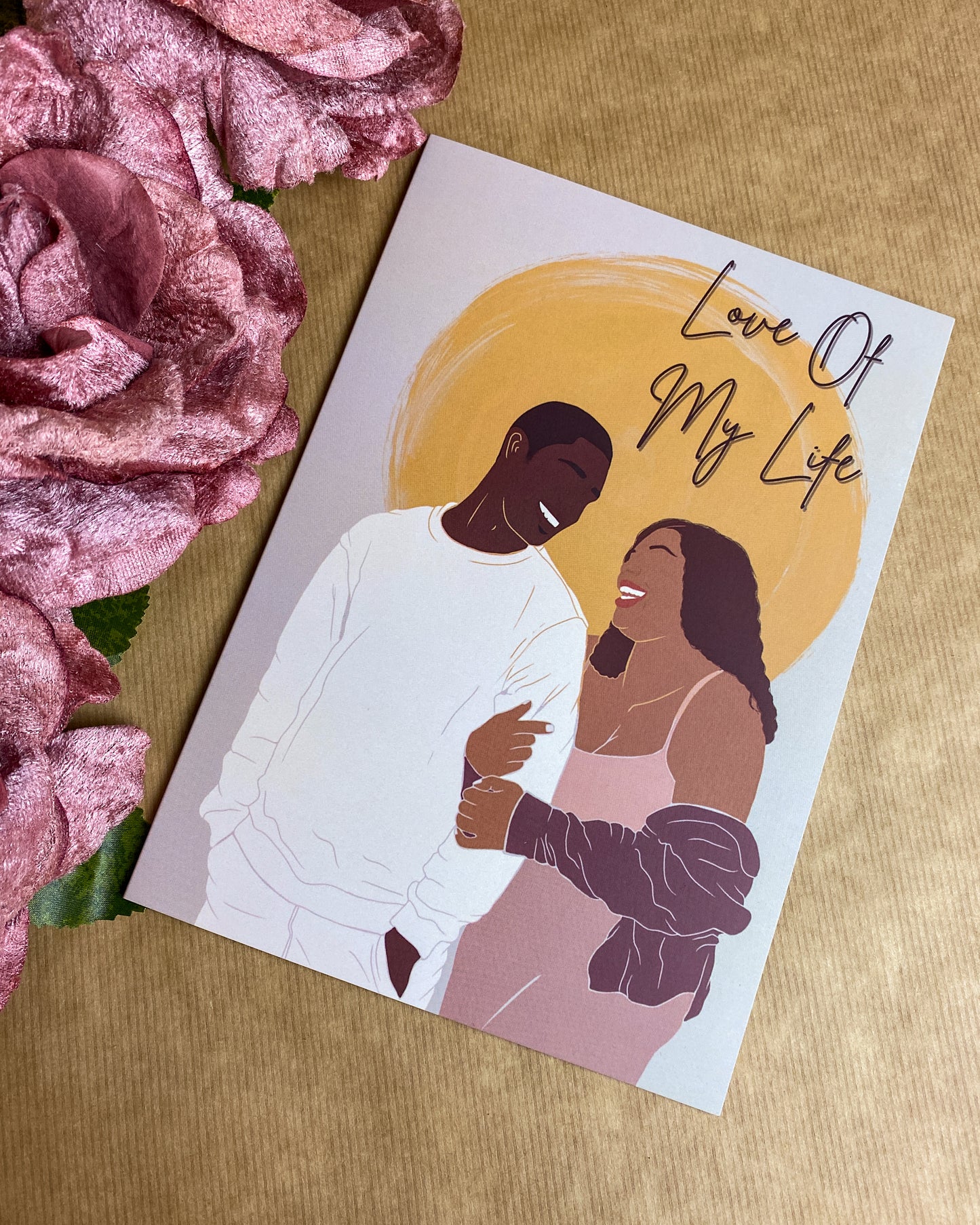 Happy Lover’s - Black / Mixed Race Love Greetings Card
