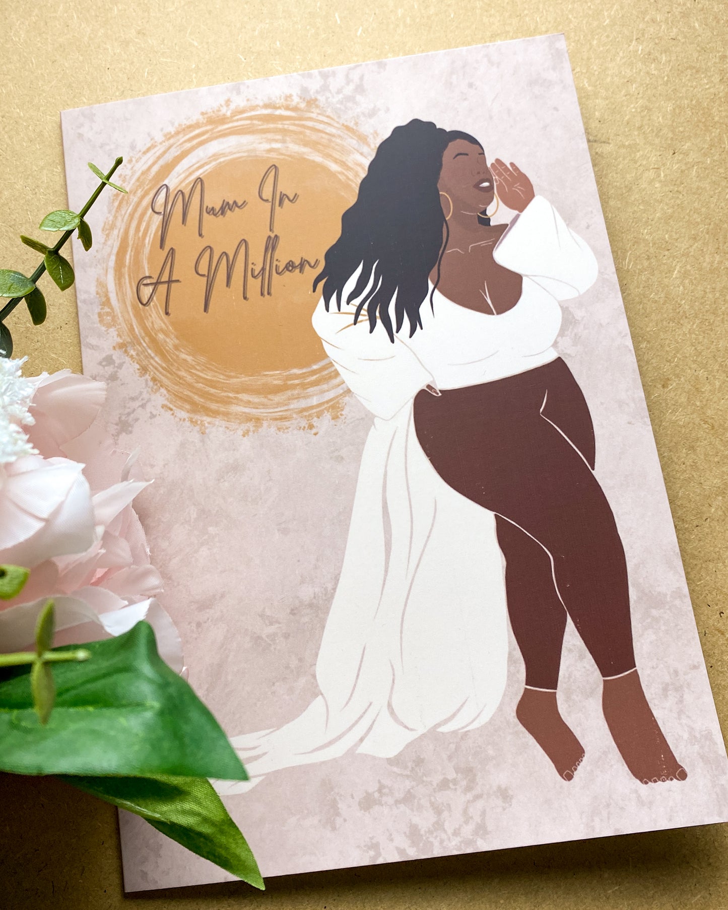 Trina’s Happy Mothers Day Card - Black Queen - Mum