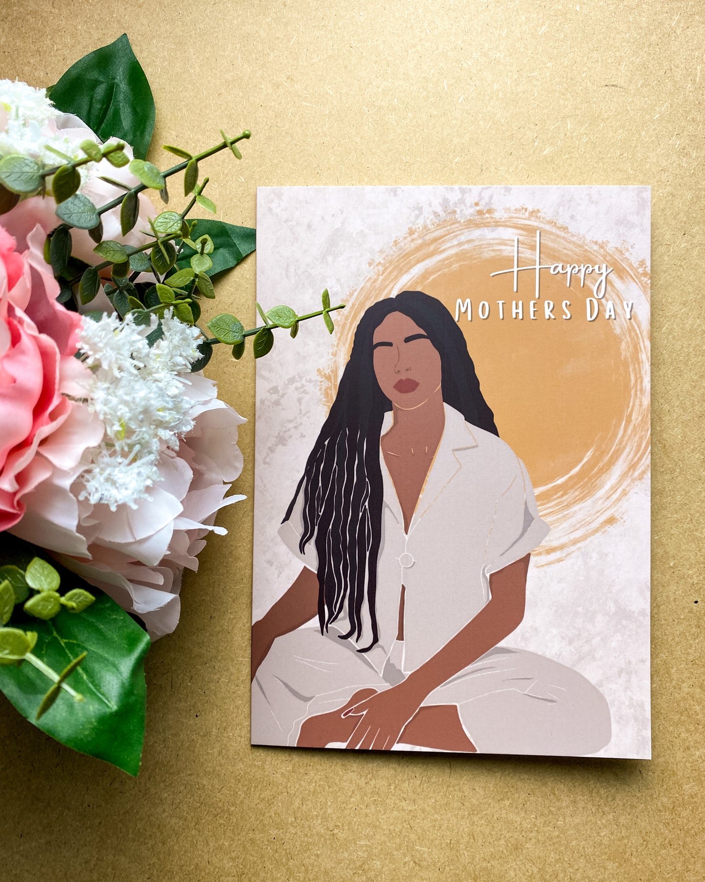 Imani’s Happy Mothers Day Card - Black Queen - Mum
