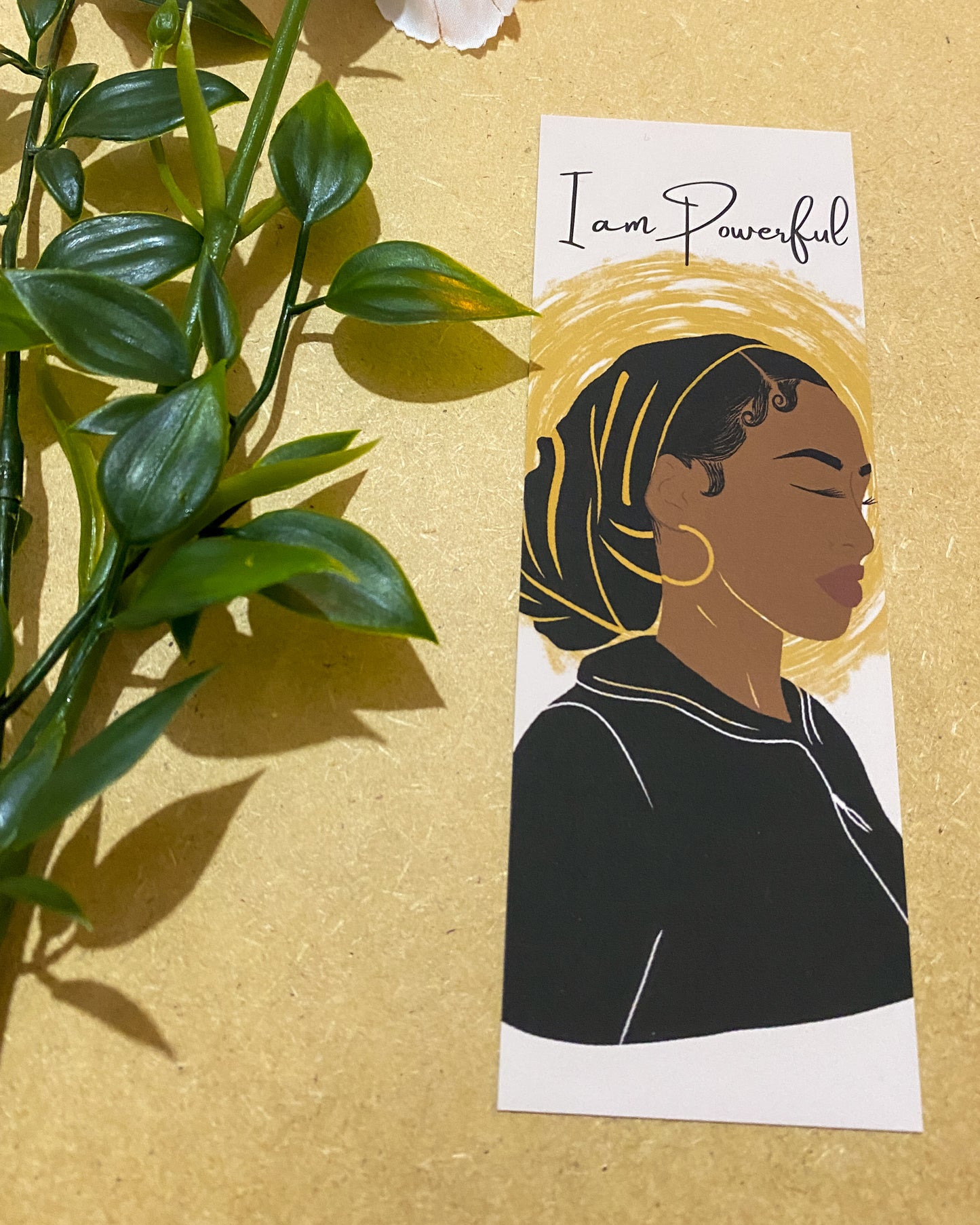 I Am Powerful Black Woman Bookmark