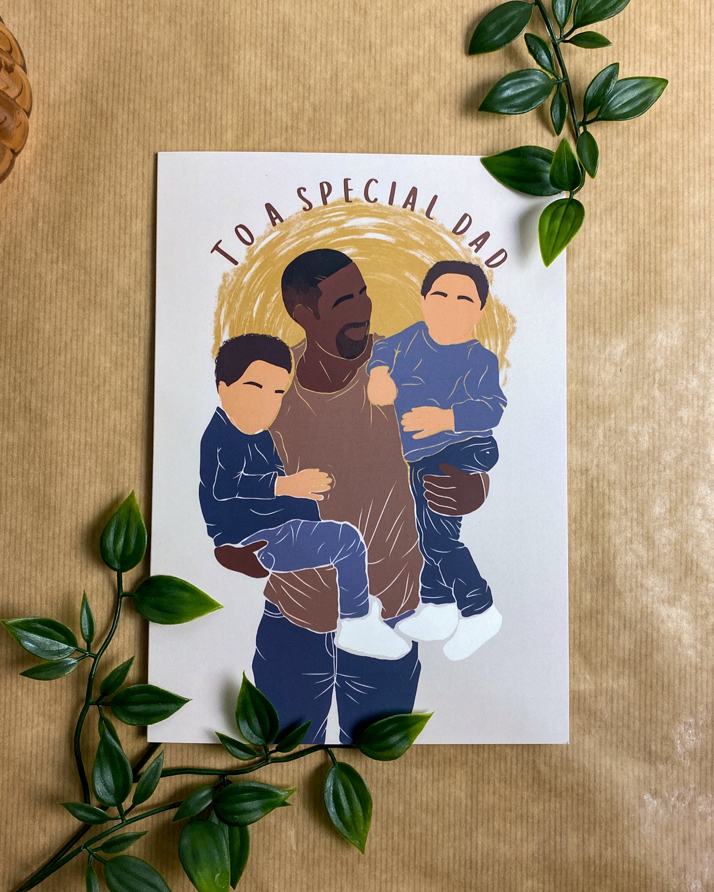 Boy Twin Dad Fathers Day - Special Dad Two Mixed Race Children