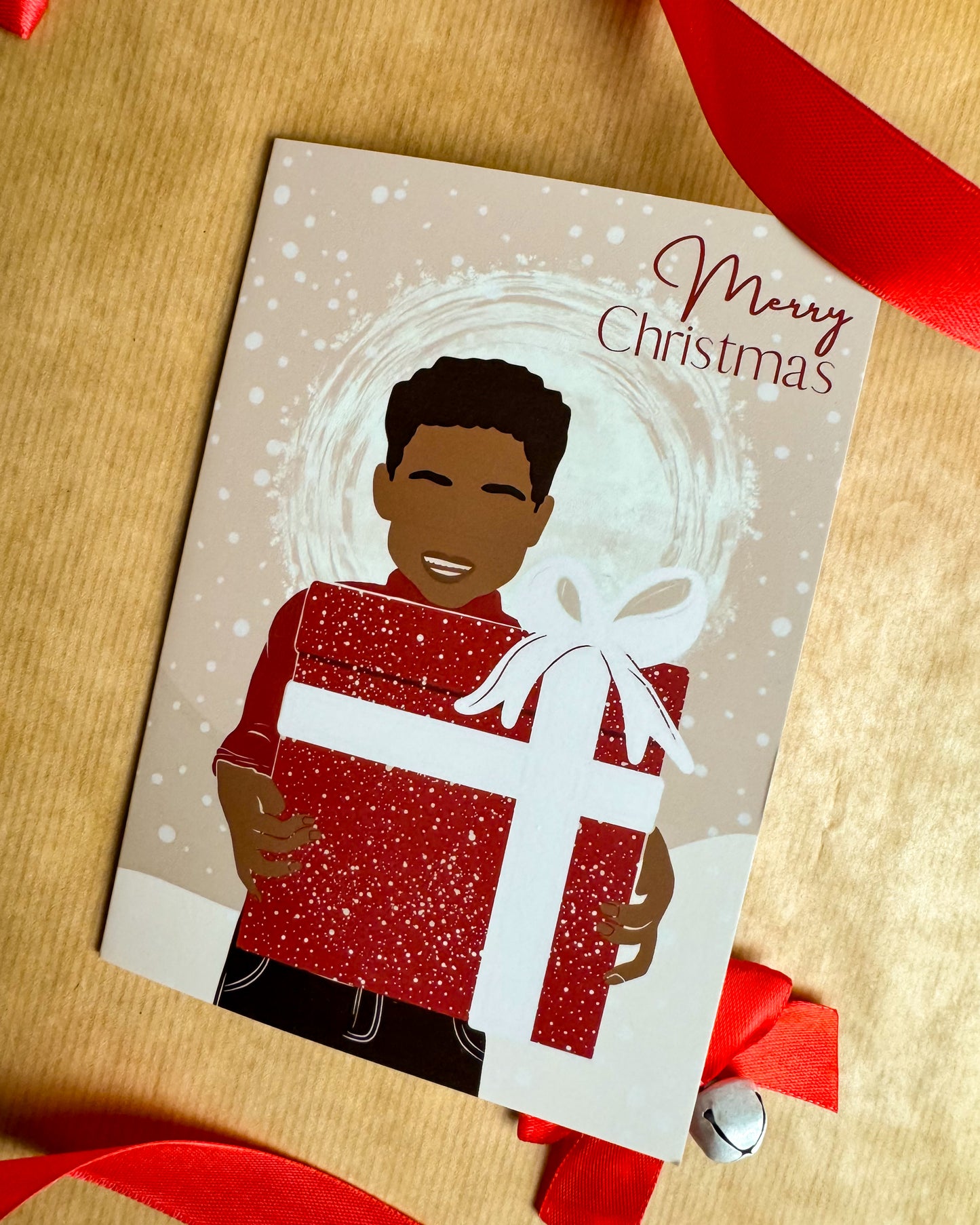 A Christmas Gift Boy Christmas Card 5 A6 Card Multipack