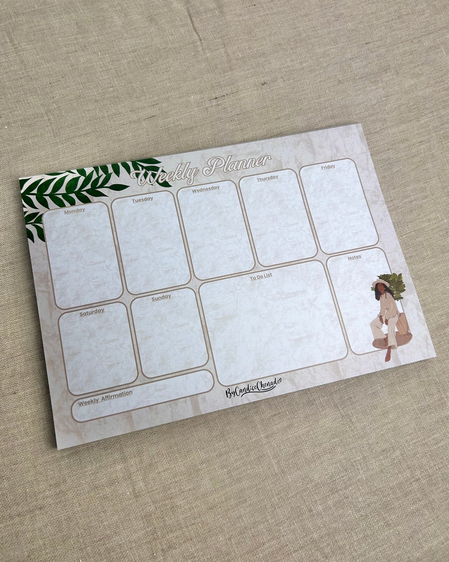 Suzette's A4 Weekly To Do List Planner Notepad