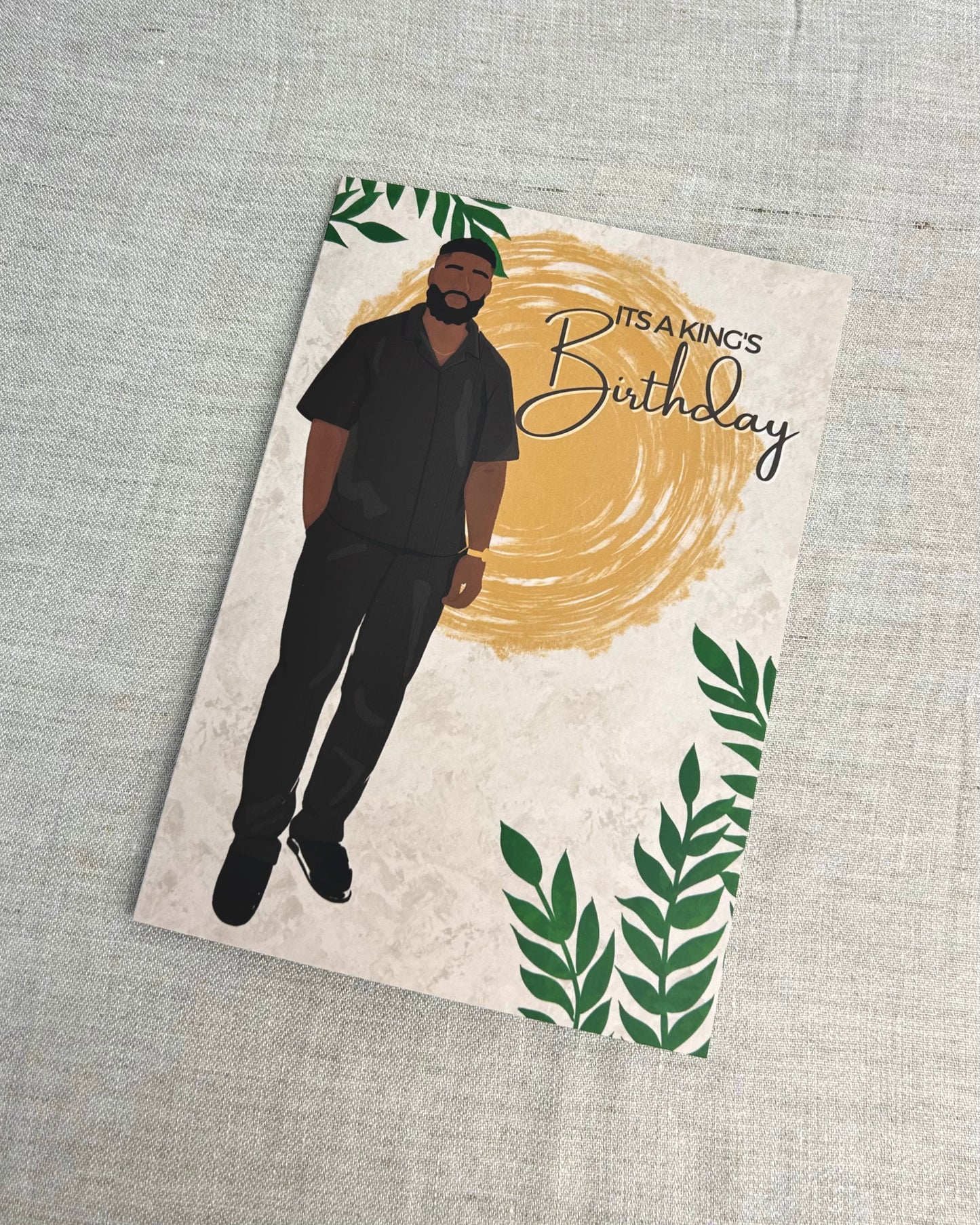 Omari's Its A Kings Birthday Card