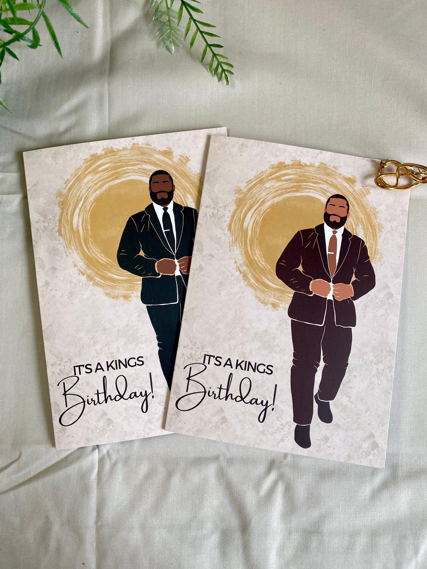 Ricky’s Kings Happy Birthday Day Suited & Booted Card. - Dark