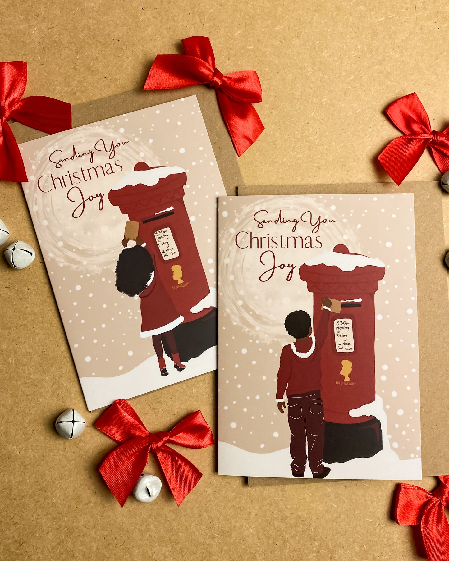 Letter to Santa Girl & Boy - Christmas Card 6 A6 Card Multipack