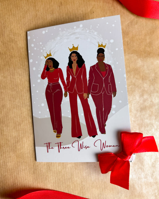 Three Wise Black Women Mini Christmas 6 Card Multipack