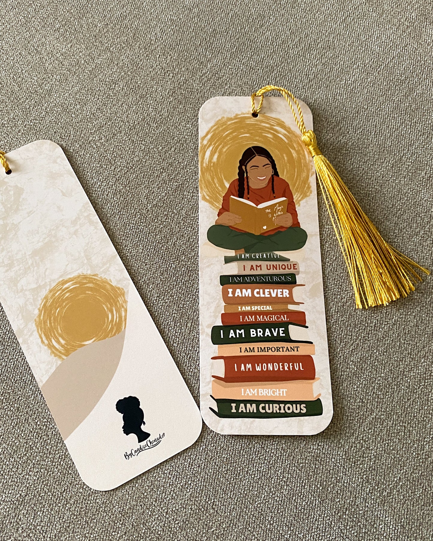 Cool Kids Read Books / Girl Reading Books - Kids Affirmation Bookmark Set