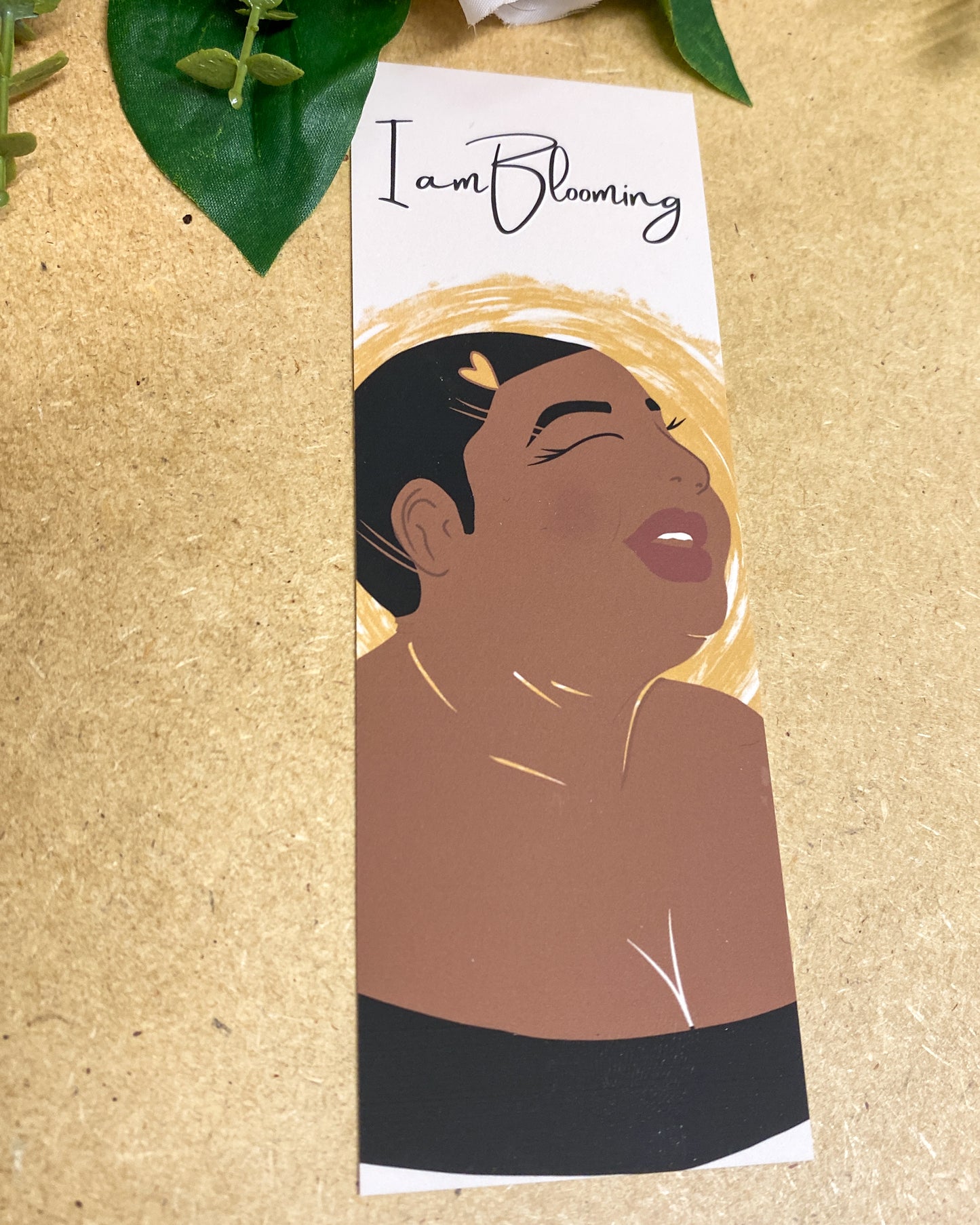 I Am Blooming Black Woman Bookmark